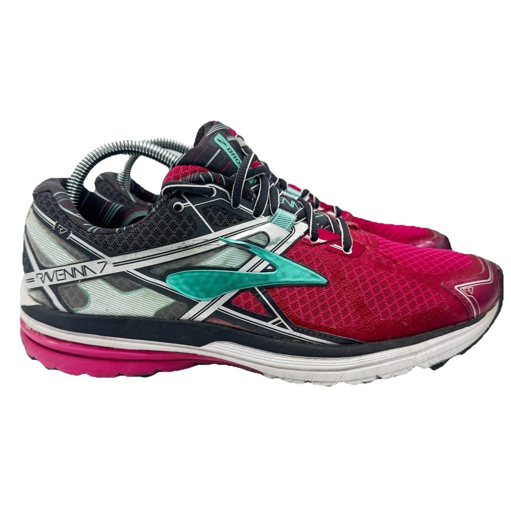 Brooks Ravenna 7 Womens Running Shoes Pink Teal Gray 1202081B672 Sz 9.5